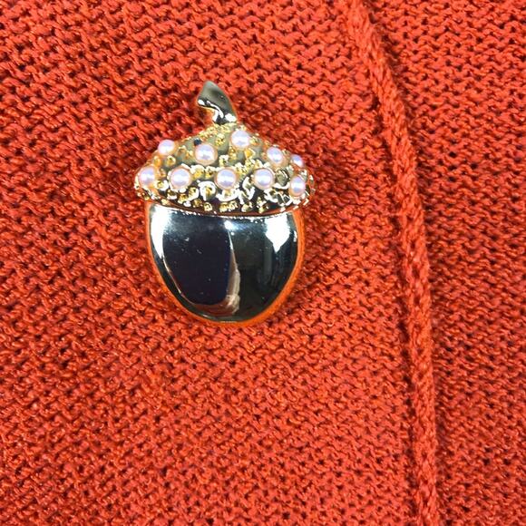 STEVE FABRIKANT VTG Wool Knit Dress 10 Orange Retro Versatile Y2K Rare Made USA - Picture 5 of 12